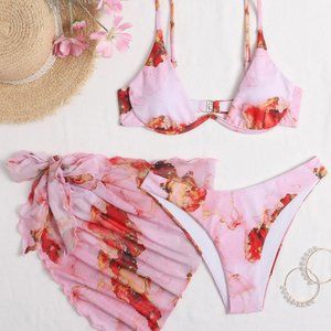 3 PIECE BIKINI & COVER UP